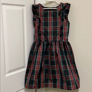 XL Gap plaid holiday dress w/ matching headband.